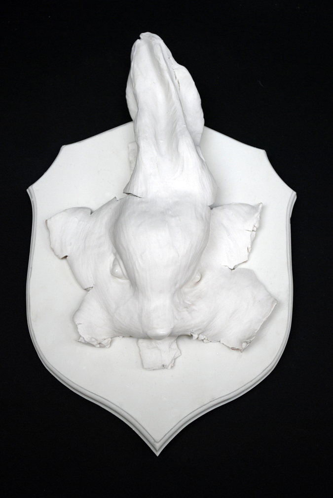 Road Kill Plaque - Porcelain and transparent glaze