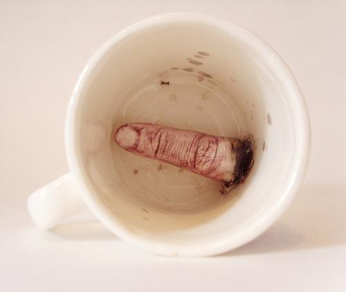 Souvenir Blackpool Mug with Surprise Finger